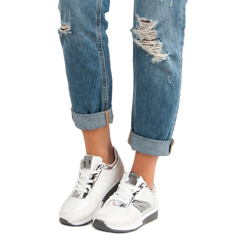 Încălțăminte sport elegantă alb 1