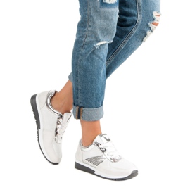 Încălțăminte sport elegantă alb 2