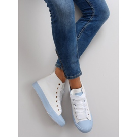 Adidași pentru gleznă cu șireturi duble bl102p Albastru 1