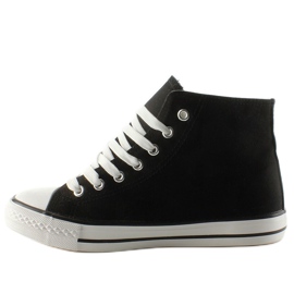 Adidași de top cu patch-uri negre R63 negru 1