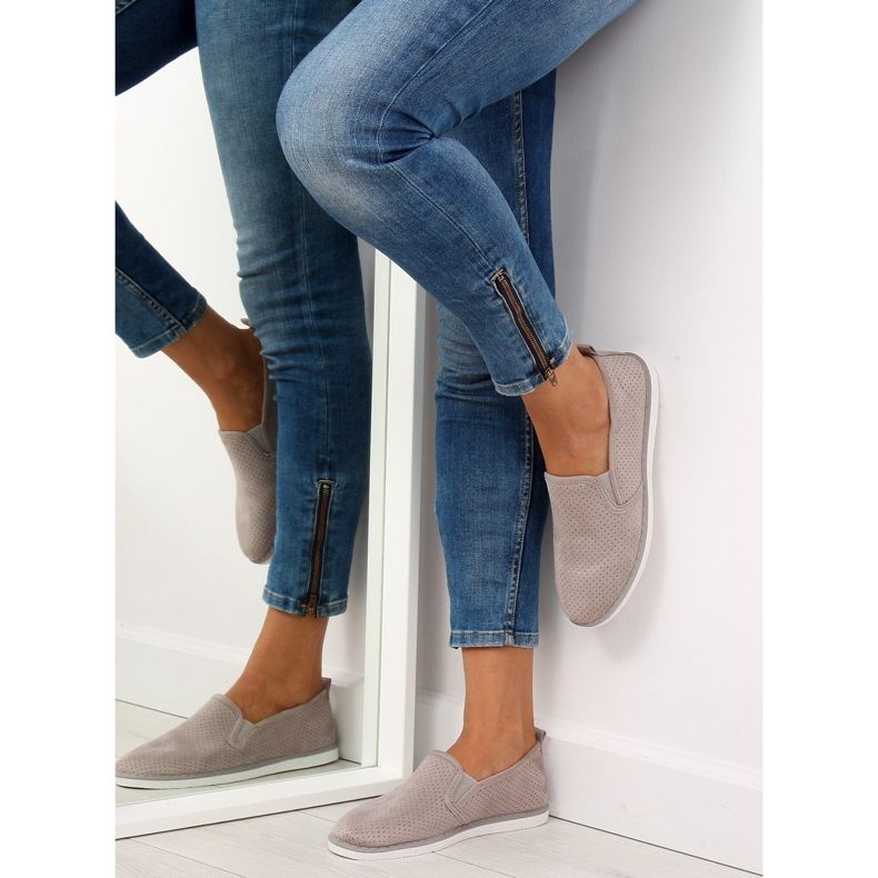 Adidași alunecați gri LA08P Gri 1