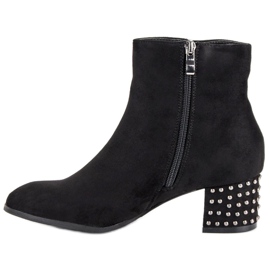 Filippo Cizme elegante din piele intoarsa negru 1