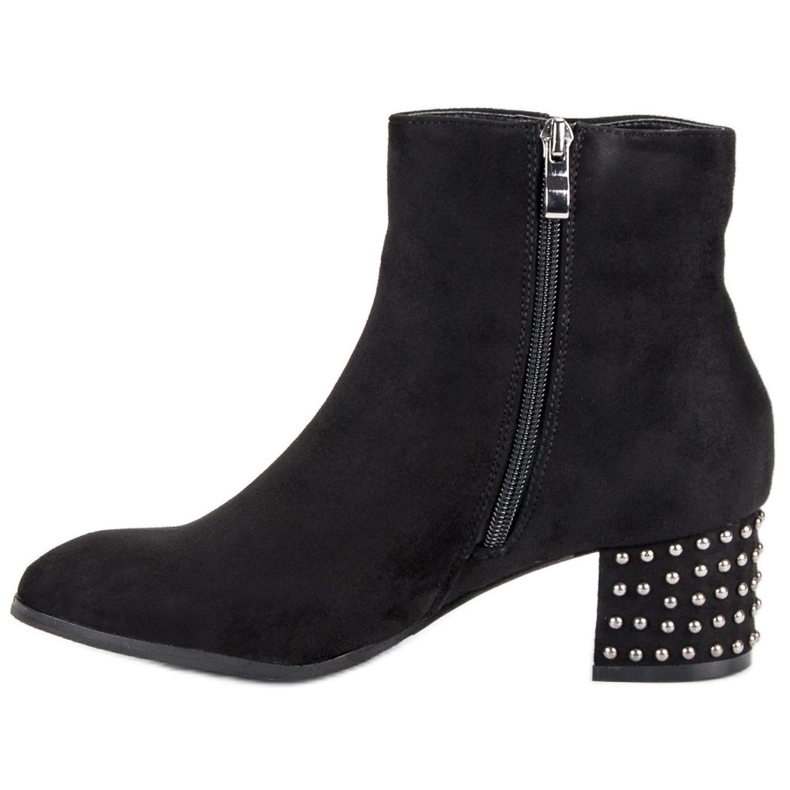 Filippo Cizme elegante din piele intoarsa negru 1