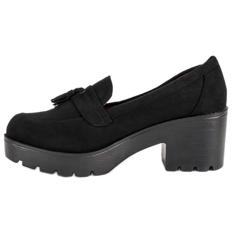 Ch. Creation Pantofi mocasini cu stil negru 1