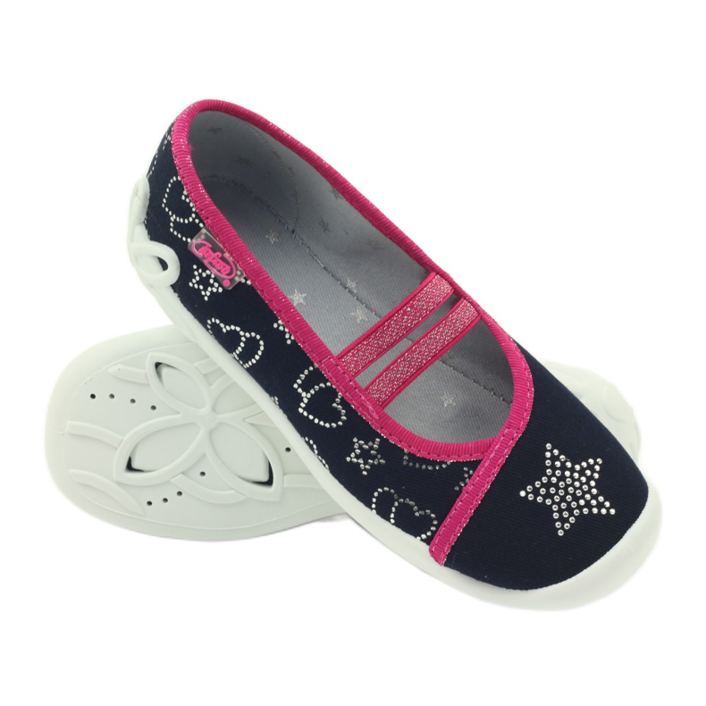 Papuci Befado 116y246 stele gri roz albastru marin 3