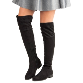 Cizme de muschetari negri negru 1 Cizme de muschetari negri negru 1