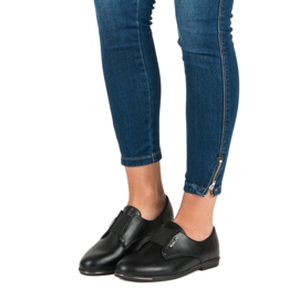 Miss Laura Pantofi negri alunecați negru 1