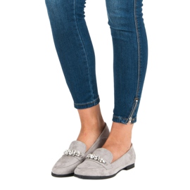 Bestelle Mocasini eleganți gri 2