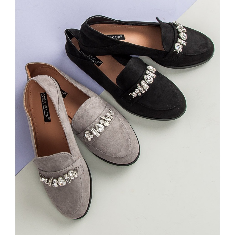 Bestelle Mocasini eleganți gri 1 Bestelle Mocasini eleganți gri 1