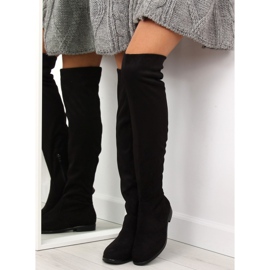 Cizme de muschetari negri clasici 887 negru 2