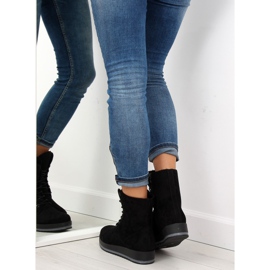 Cizme negre cu șireturi 6207 Negre negru 1