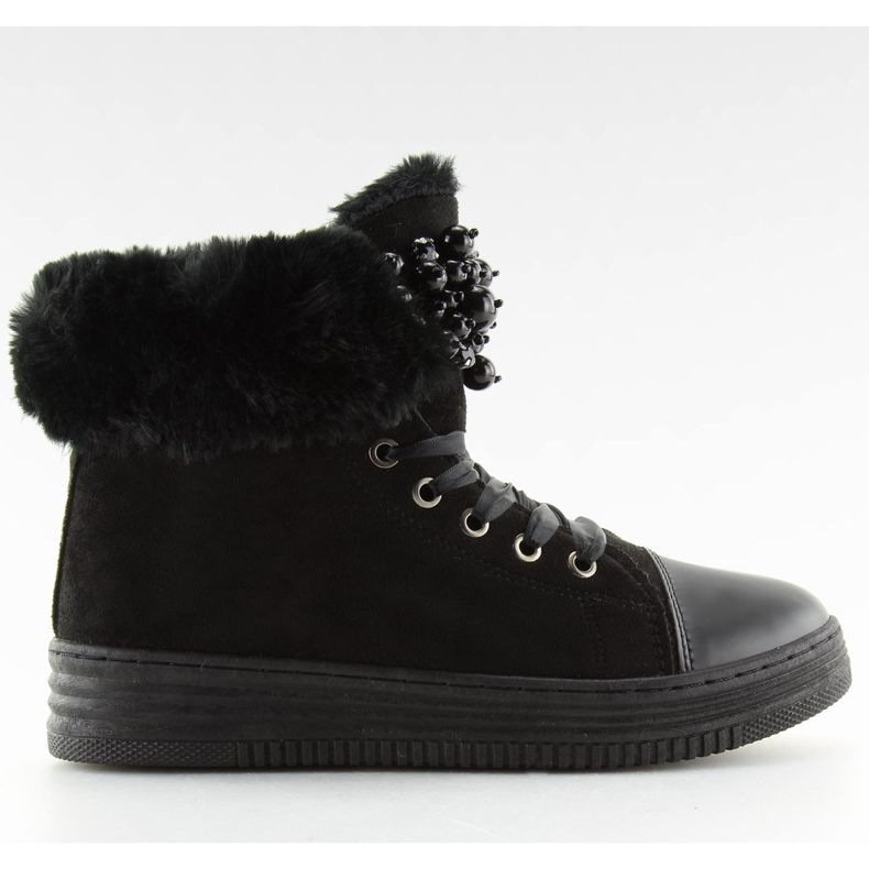 Adidași negri cu izolație groasă KK-97 Negru 2 Adidași negri cu izolație groasă KK-97 Negru 2