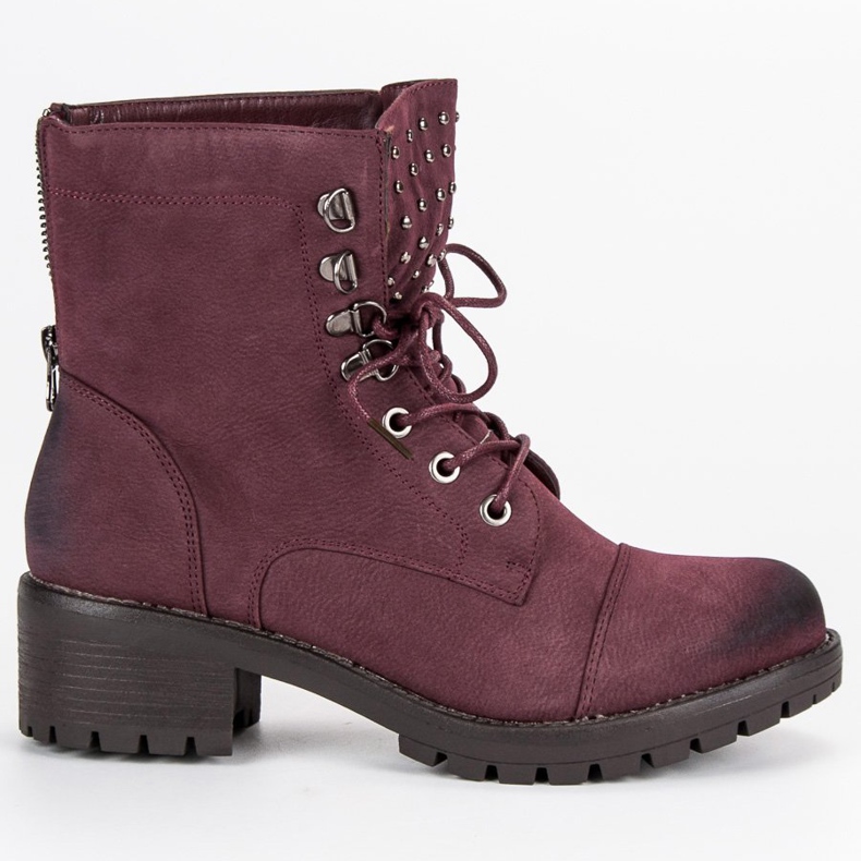 Muncitori eleganți VINCEZA maronii roșu 1