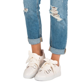 Super Me Adidași cu dantelă bej 1