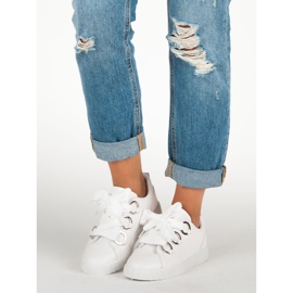 Super Me Adidași albi cu dantelă 1