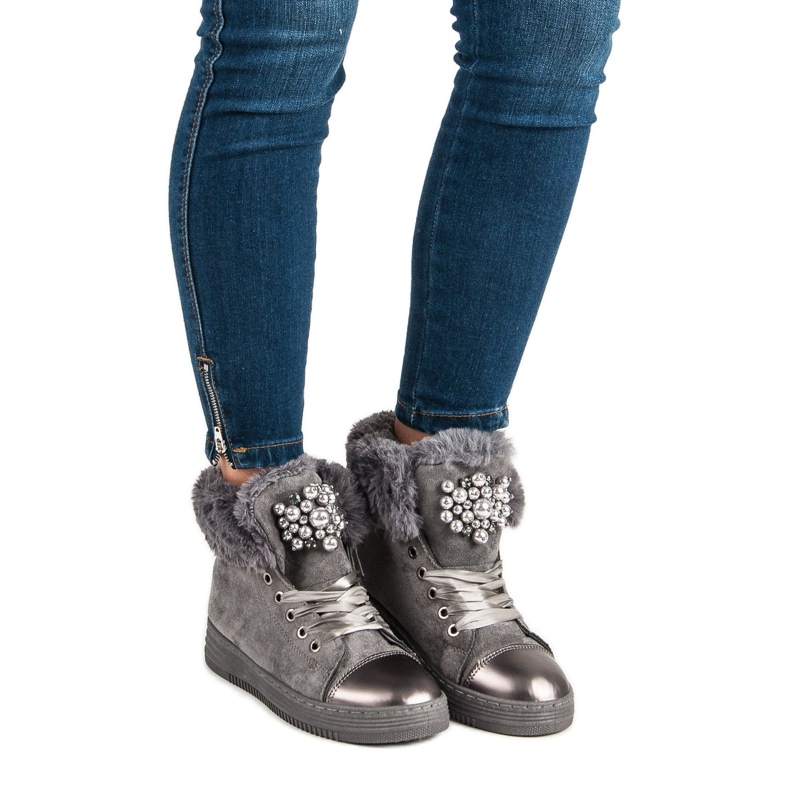 Adidași calzi gri 1