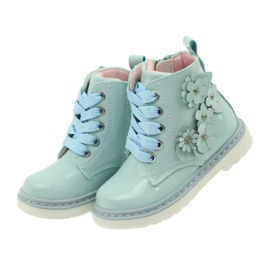 American Club Cizme americane cizme încălțăminte pentru copii 1424 albastru 4