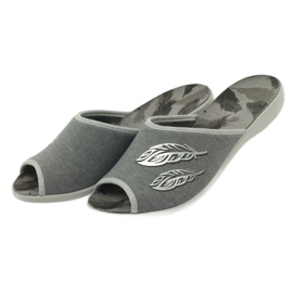 Pantofi pentru femei Befado papuci 254D096 papuci gri 4