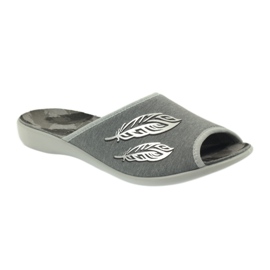 Pantofi pentru femei Befado papuci 254D096 papuci gri 1