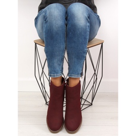 Cizme Claret 7B670 Vin roșu 2