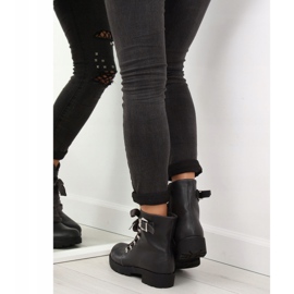 Cizme gri cu o panglică gri FC-H125 Gri 1 Cizme gri cu o panglică gri FC-H125 Gri 1