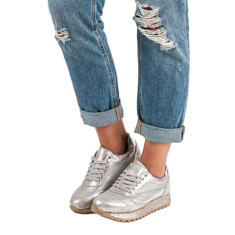 Bestelle Espadrile adidași legați gri 1 Bestelle Espadrile adidași legați gri 1