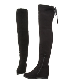 Cizme negre cu pene 168-139 negre negru 2