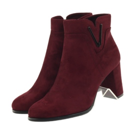 Cizme Sergio Leone 546 burgundy multicolor 4