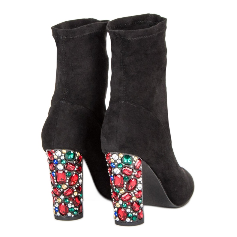 Vices Cizme elegante din piele intoarsa negru 1