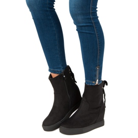 Bestelle Cizme pană burgundă negru 1