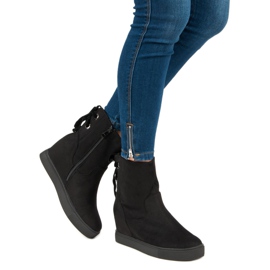 Bestelle Cizme pană burgundă negru 2