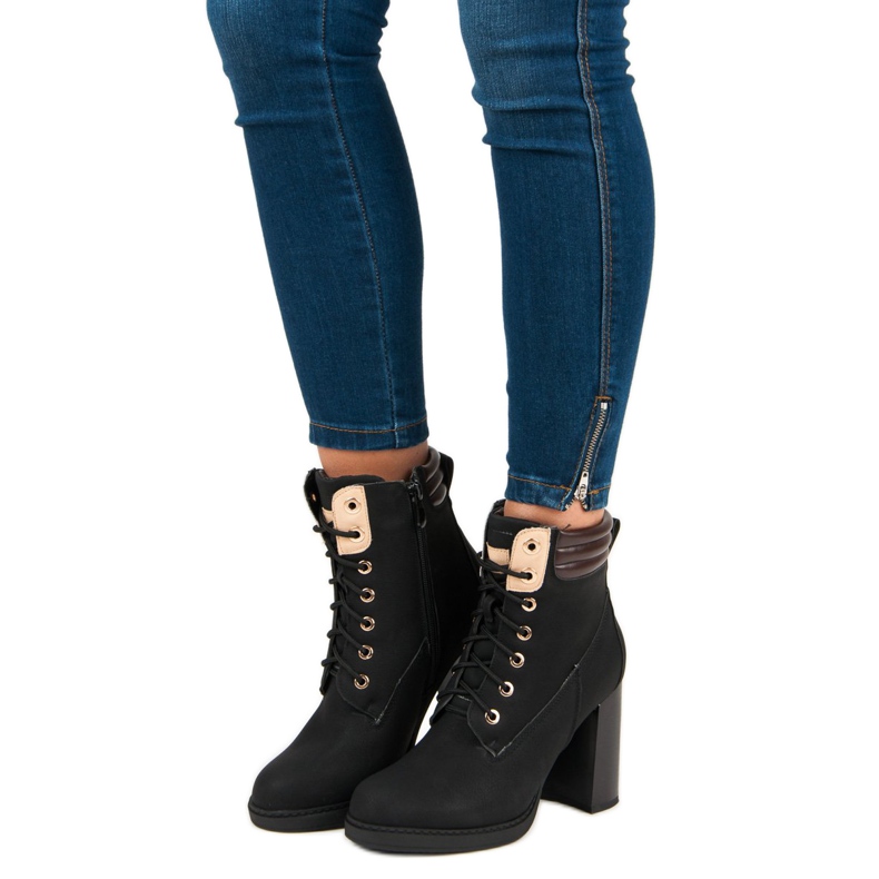 Bello Star Cizme de lucru negre negru 1