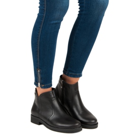 Cizme joase pe fermoarul VINCEZA negru 1 Cizme joase pe fermoarul VINCEZA negru 1