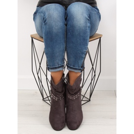 Curea cu bandă cu știfturi gri PE103 1