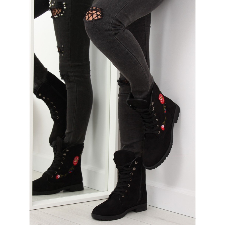 Negru AB-9 Muncitori negri cu broderie 1