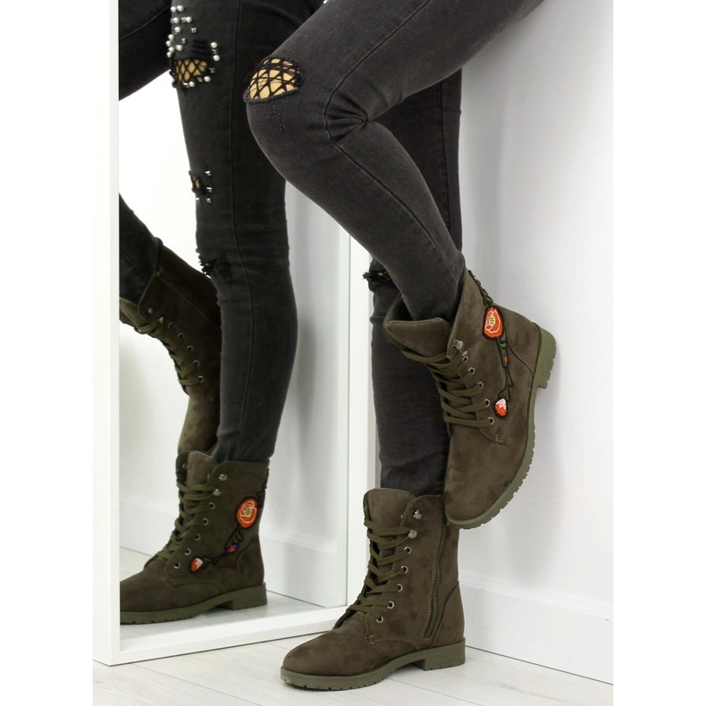 Muncitori cu broderie AB-9 Green Army verde 1