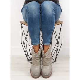 Cizme gri Gri pentru femei 640-PA Gri 1