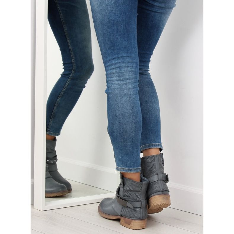 Cizme albastre pentru femei albastre 815-PA Blue albastru 2