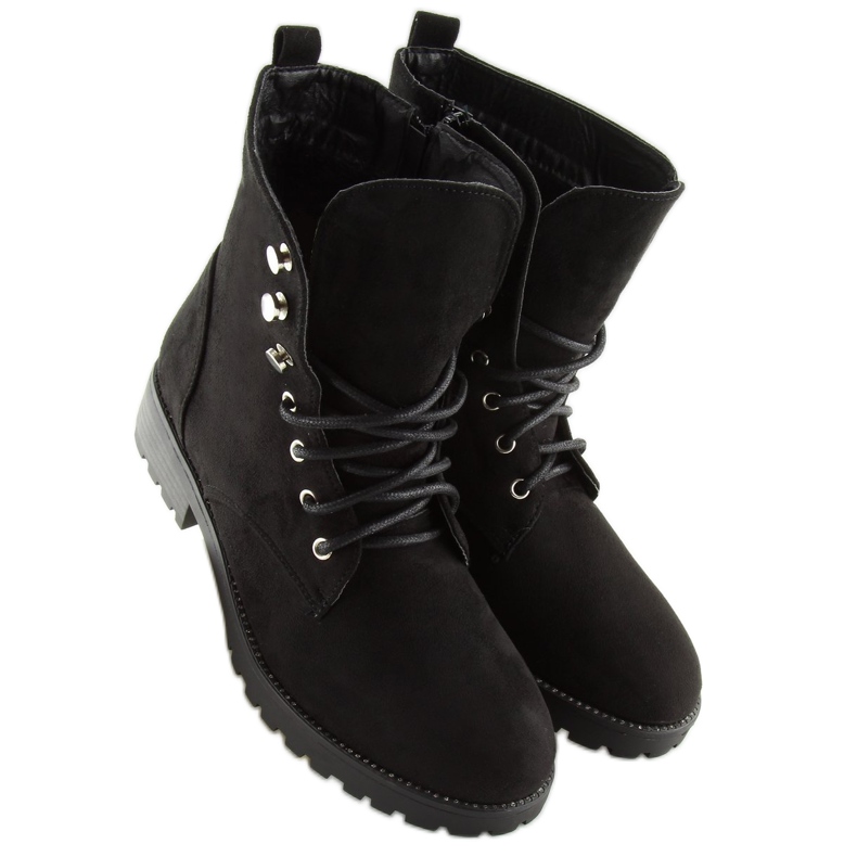 Muncitori din piele neagră NC698 Negru 1