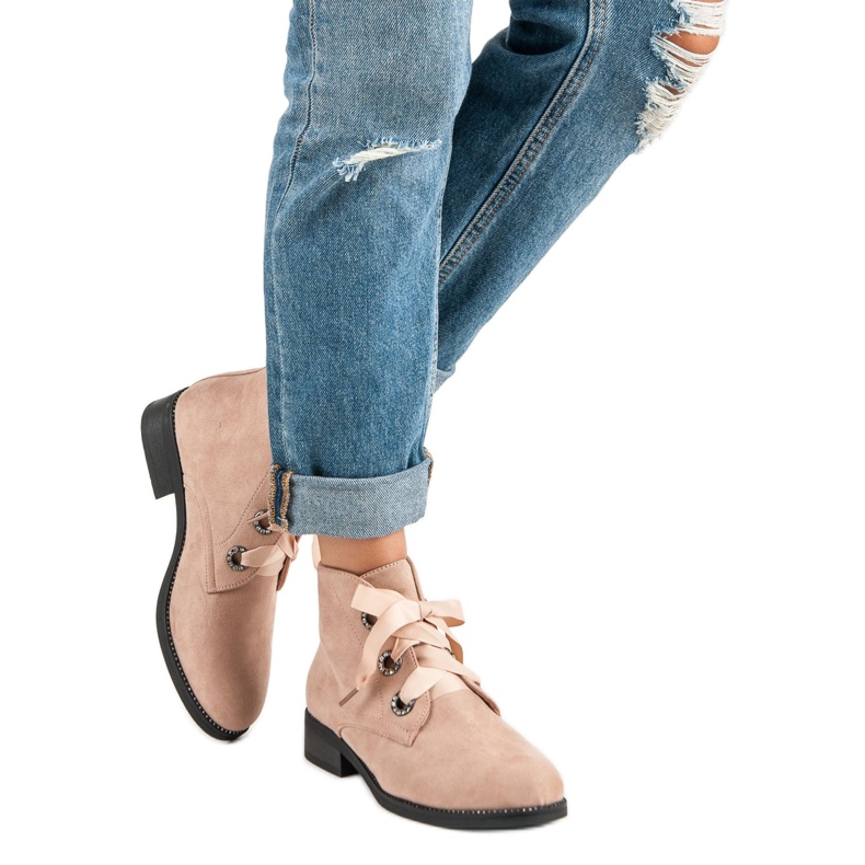 Seastar Ghete din piele de căprioară maro 2