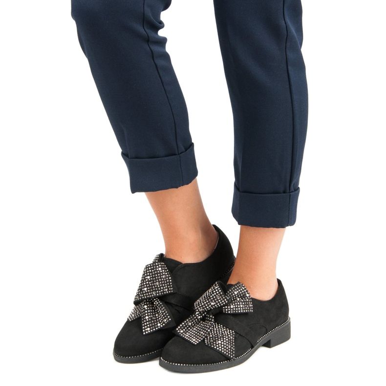 Seastar Pantofi eleganti din piele intoarsa negru 1