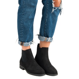 Seastar Cizme Jodhpur din piele de căprioară negru 1