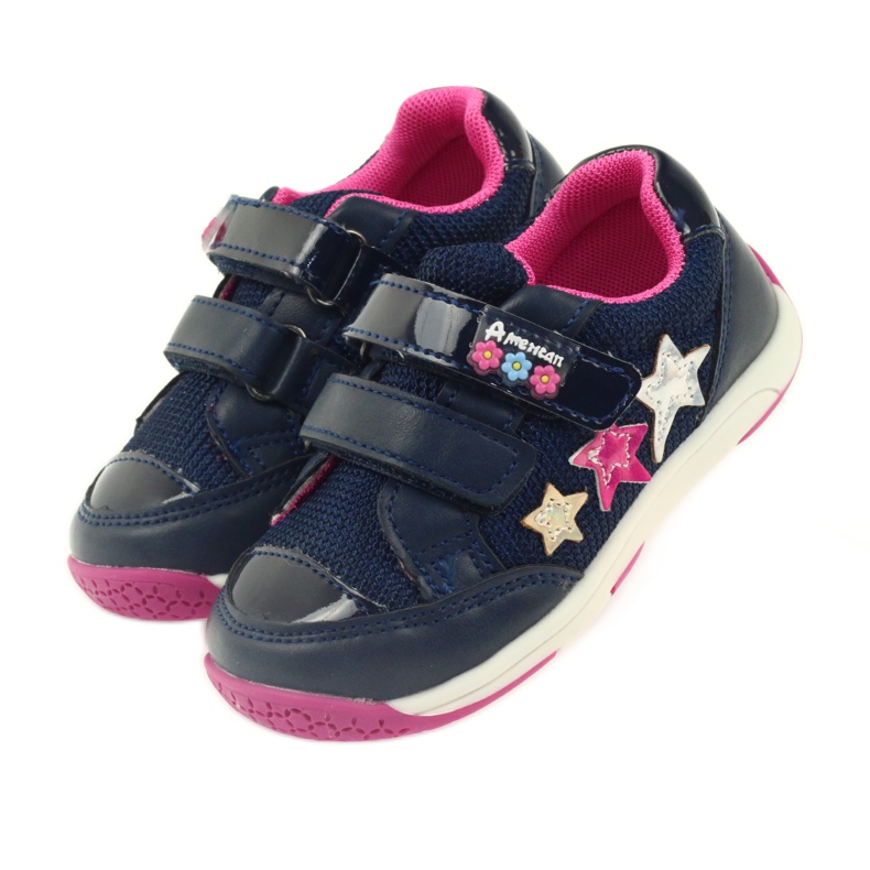 American Club Pantofi sport americani ADI pentru copii 6759 bleumarin albastru marin 3