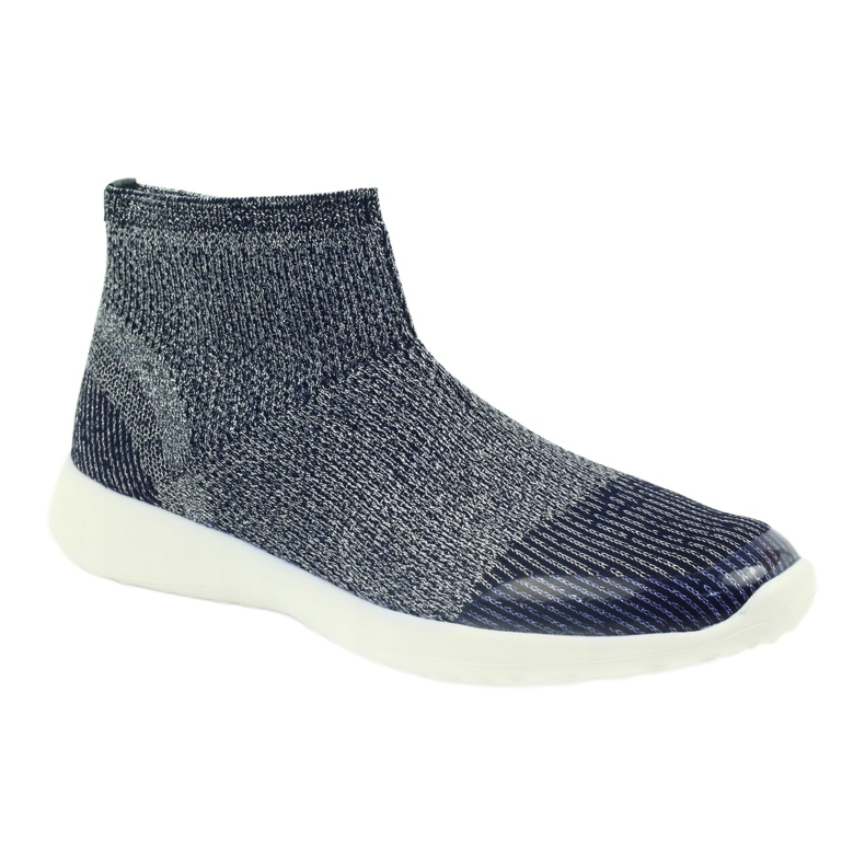 American Club Pantofi sport pentru femei 17044 Navy Blue/Silver albastru 1