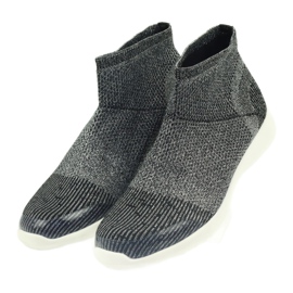 American Club Pantofi sportivi americani negri 17044 negru/argintiu 3