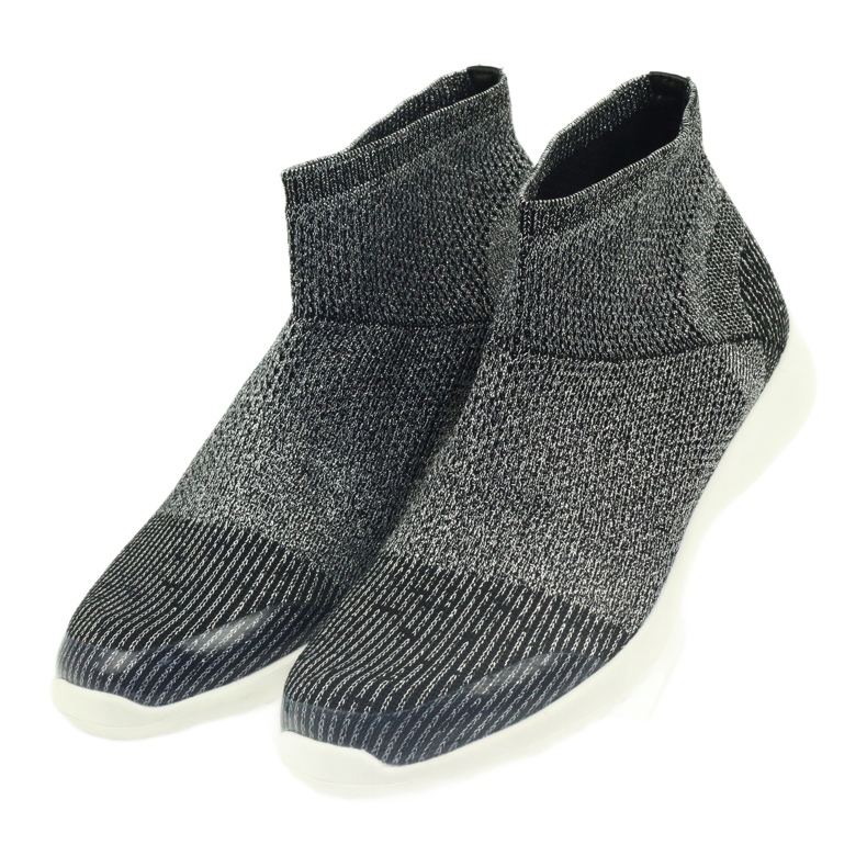 American Club Pantofi sportivi americani negri 17044 negru/argintiu 3