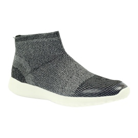 American Club Pantofi sportivi americani negri 17044 negru/argintiu 1