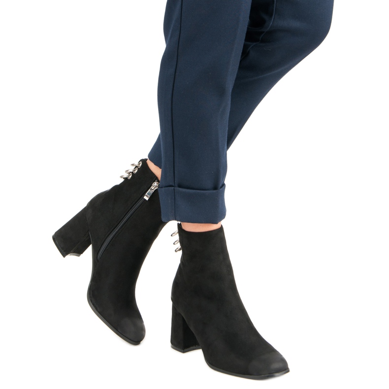 Ghete elegante pe postarea VINCEZA negru 2 Ghete elegante pe postarea VINCEZA negru 2