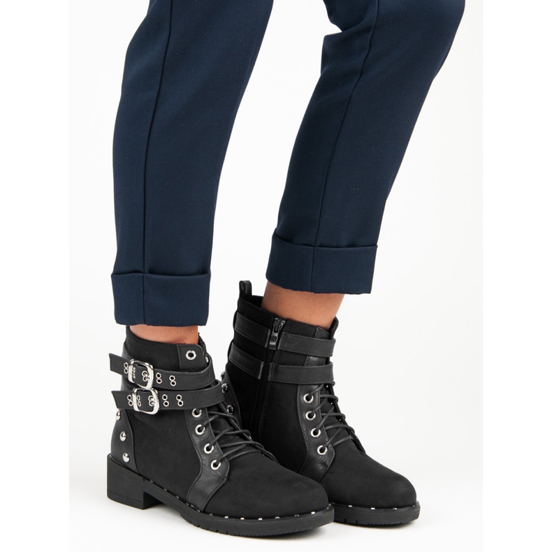 Clowse Ghete de lucru la modă negru 1