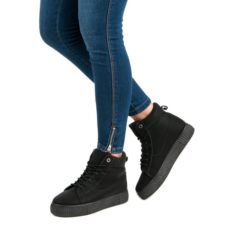 SDS Ghete negre de sport negru 1